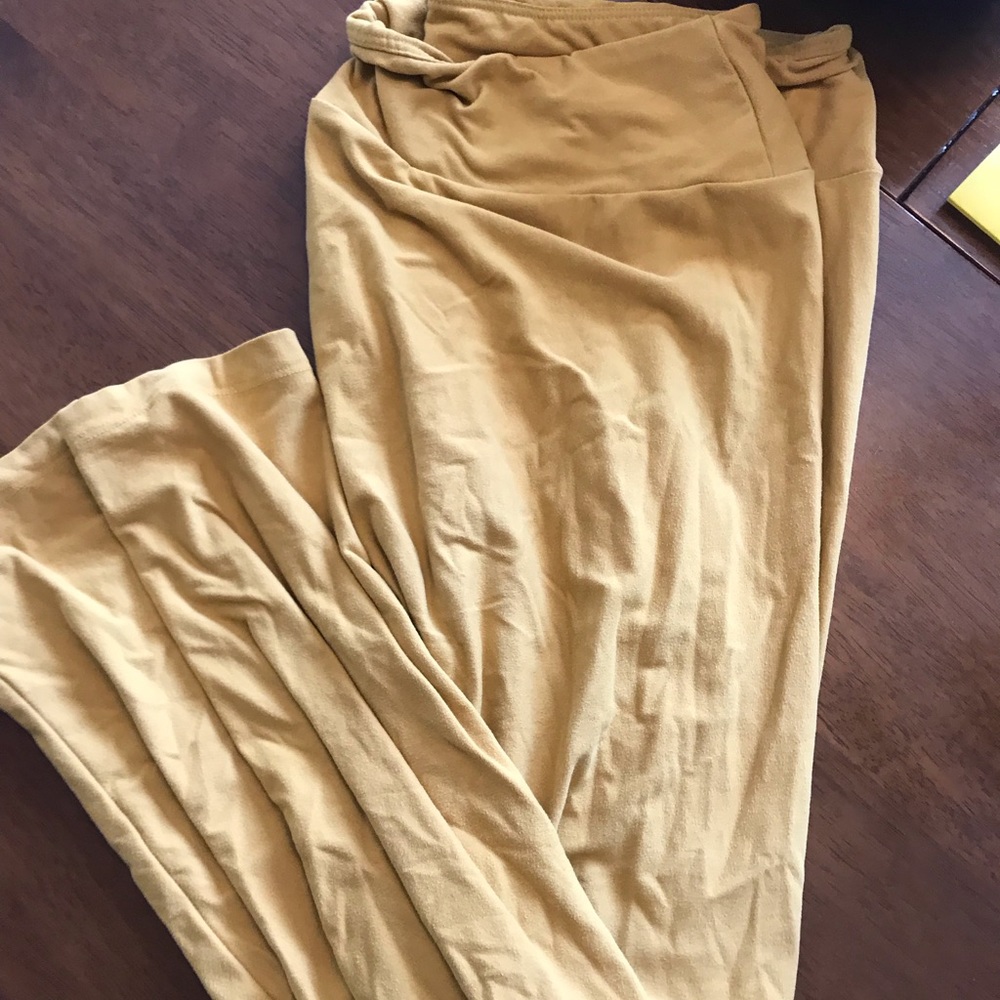 TC Mustard Yellow Solid Lularoe Leggings